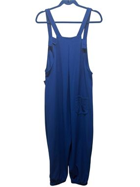 HALARA Royal Blue Relaxed Strap Jumpsuit